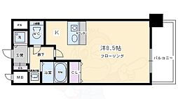 プレサンス京都烏丸NEXT ワンルームの間取図画像