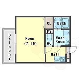 フォルテ横大路 2階/-