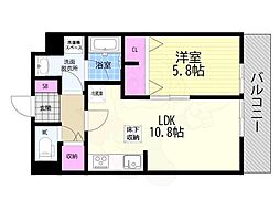 カシェ・ネロ吉祥 1LDKの間取図画像