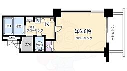 プレサンス京都二条城前 1Kの間取図画像