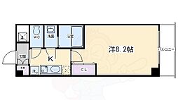 アドバンス京都烏丸グルーブ 1Kの間取図画像