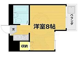 メゾン・ド・ヴァルチェ ワンルームの間取図画像