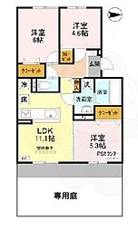 サウス・レジデンス 菱川 1階/-