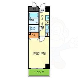ジュンナインビル 1Kの間取図画像