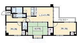 デ・リード四条大宮 3LDKの間取図画像