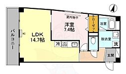 コモダカーサエンマ 1LDKの間取図画像