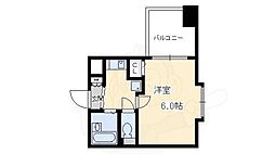 ベラジオ四条堀川 1Kの間取図画像