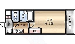 プレサンス京都烏丸御池 1Kの間取図画像