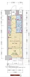 プレサンスTHEKYOTO吉祥院 1DKの間取図画像