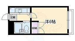セラヴィ清水五条 1Kの間取図画像