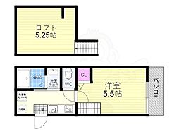 プレシャス五番館 1Kの間取図画像