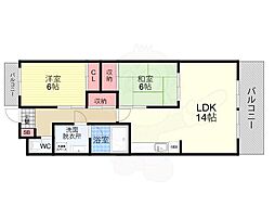 ギンザソレイユ 2LDKの間取図画像