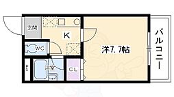 メゾンYM 1Kの間取図画像