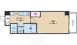 シャントール二条 1Kの間取図画像