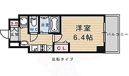 スワンズ京都七条リベルタ 1Kの間取図画像