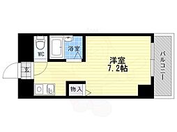 セントガーデン 1Kの間取図画像