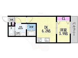 ARCA桂川 1DKの間取図画像