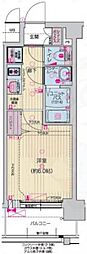 プレサンスTHEKYOTO東福寺EAST 1Kの間取図画像