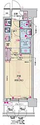 プレサンスTHEKYOTO東福寺EAST 1Kの間取図画像