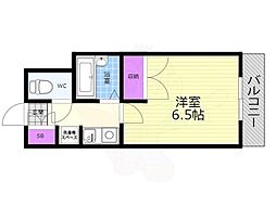 ピラーズ御所西 1Kの間取図画像
