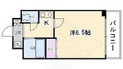 プレサンス京都二条城前 1Kの間取図画像