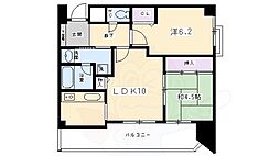 メロディーハイム堺町 2LDKの間取図画像
