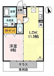 リバーサイド桂川 B棟 1階/-