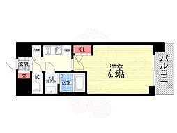 エスリード京都吉祥院 ヴィーナ 1Kの間取図画像