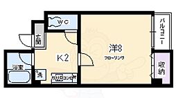 ディアリオ大宮 1Kの間取図画像
