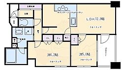 アンビエント京都駅前 2LDKの間取図画像