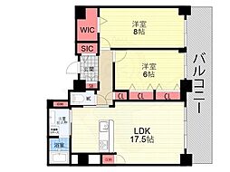 ルアージュ御所南 2LDKの間取図画像