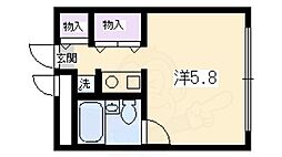 シャルマン小森 1Kの間取図画像