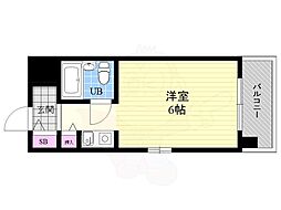 スペリオン四条烏丸 1Kの間取図画像