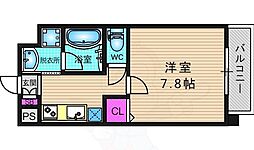 ベラジオ五条堀川3 1Kの間取図画像