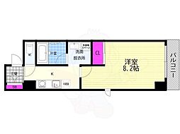 グレイス西京極 1Kの間取図画像