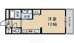 マーベラス納屋町 ワンルームの間取図画像