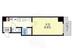 サンシティ烏丸 1Kの間取図画像