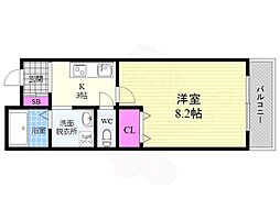 YSM21 1Kの間取図画像