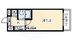 ジョイテル西院 1Kの間取図画像
