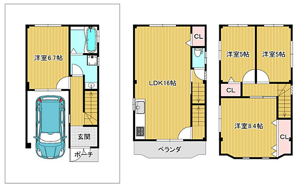 間取りを拡大表示