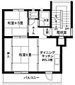 下九沢団地14号棟3階4.2万円