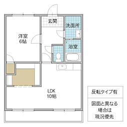 キャッスルツクバMK 1LDKの間取図画像