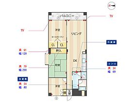 八女ビル 205 ｜ 福岡県福岡市早良区原３丁目9-23（賃貸マンション3LDK・2階・55.00㎡） その2