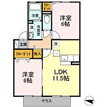 ウィルモアバレーII 102 ｜ 福岡県福岡市西区富士見３丁目14-8（賃貸アパート2LDK・1階・53.59㎡） その2