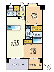 間取図画像 2SLDK
