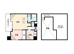 プライムアーバン博多 2LDKの間取図画像