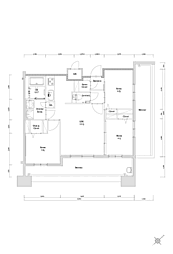 エンクレスト博多駅南GRACE 3LDKの間取図画像