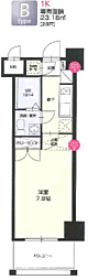オリエントビルプロジェクトNo,67 1Kの間取図画像