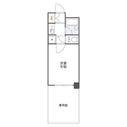ダイナコート県庁前 1Kの間取図画像