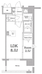 エンクレスト大手門GLOW 1LDKの間取図画像
